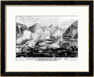 Battle Of Sacramento: Terrific Charge Of The Mexican Lancers, February 28Th 1847 by R. Telfer Pricing Limited Edition Print image