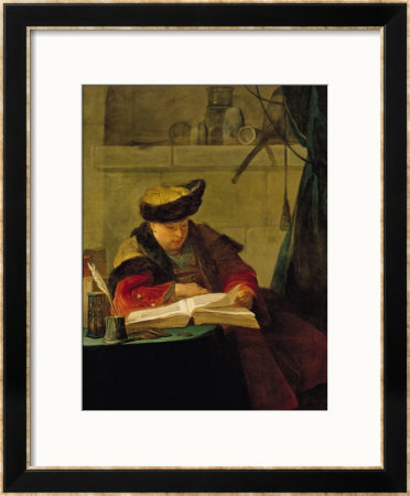 A Chemist In His Laboratory, Or The Prompter, Or A Philosopher Giving A Lecture by Jean-Baptiste Simeon Chardin Pricing Limited Edition Print image