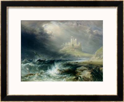 Bamburgh Castle, Northumberland by William Andrews Nesfield Pricing Limited Edition Print image