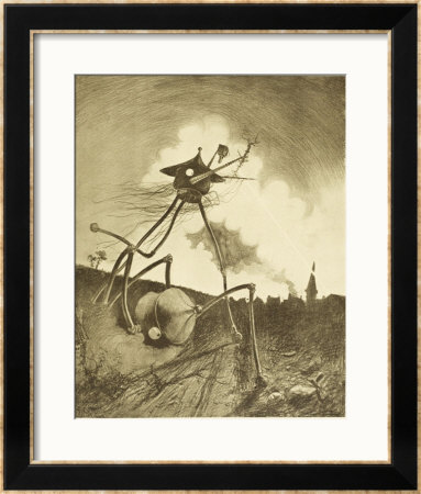 The War Of The Worlds, A Martian Fighting-Machine In Action by Henrique Alvim Corrêa Pricing Limited Edition Print image