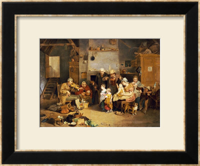 The Blind Fiddler, After Wilkie, Circa 1814 by John Lewis Krimmel Pricing Limited Edition Print image