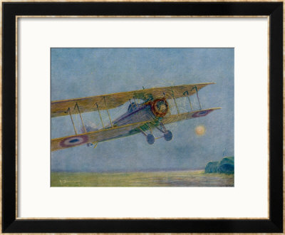 French Warplane Leaves On The Dawn Patrol by Maurice Bourgignon Pricing Limited Edition Print image