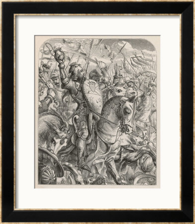 Sir James Douglas Taking Bruce's Heart To The Holy Land Is Diverted To Fight The Moors Near Granada by Noel Paton Pricing Limited Edition Print image