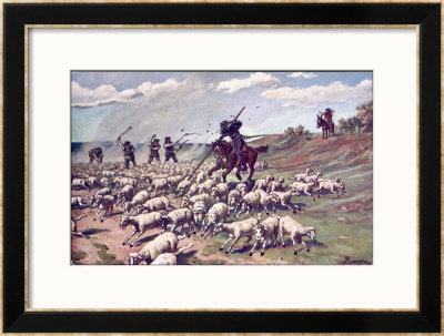 Don Quixote The Adventure With The Sheep by F. Panizza Pricing Limited Edition Print image