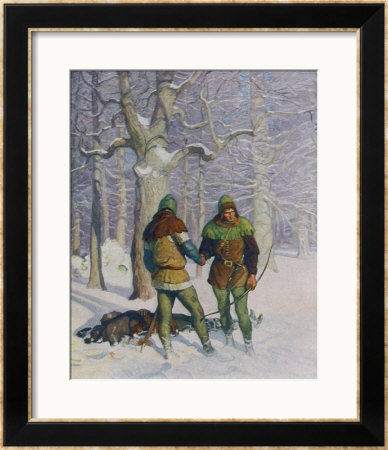 Dick With Ellis Duckworth In The Forest: But Be At Rest by Newell Convers Wyeth Pricing Limited Edition Print image