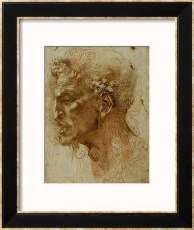 Head Of A Faun by Michelangelo Buonarroti Pricing Limited Edition Print image