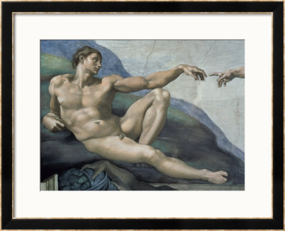 Creation Of Adam (Detail Of Adam) by Michelangelo Buonarroti Pricing Limited Edition Print image
