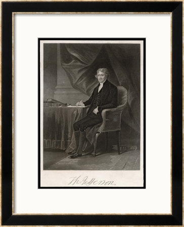 Thomas Jefferson Third President Of The United States by Chappel Pricing Limited Edition Print image