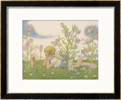 Girl And A Baby Fairy Would You Believe, I Found A Fairy On Midsummer Eve! by Berwick Pricing Limited Edition Print image