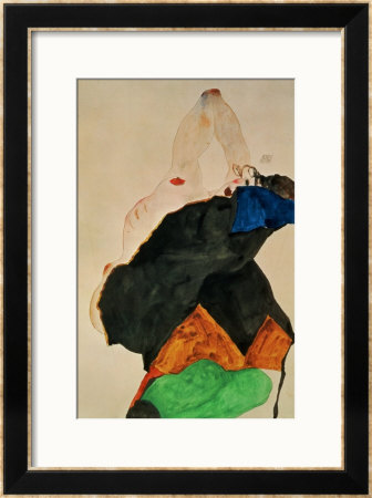Girl With Elbow Raised, 1911 by Egon Schiele Pricing Limited Edition Print image