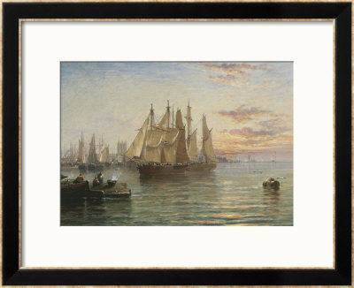 Shipping Below Hull, Evening by Arthur J. Meadows Pricing Limited Edition Print image