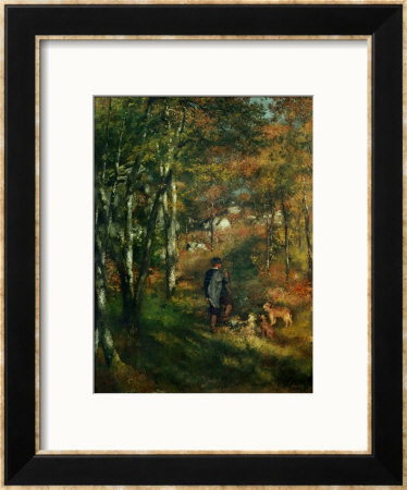 The Painter Lecoeur In The Woods Of Fontainebleau, 1866 by Pierre-Auguste Renoir Pricing Limited Edition Print image