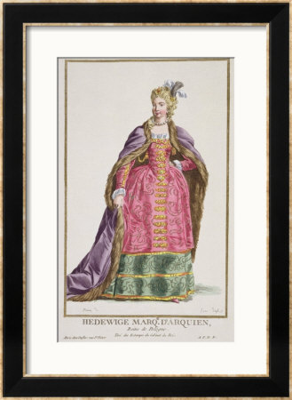 Hedwige, Marquise D'arquien (1373-99) Queen Of Poland by Pierre Duflos Pricing Limited Edition Print image