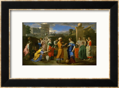 Eliezer And Rebecca by Nicolas Poussin Pricing Limited Edition Print image