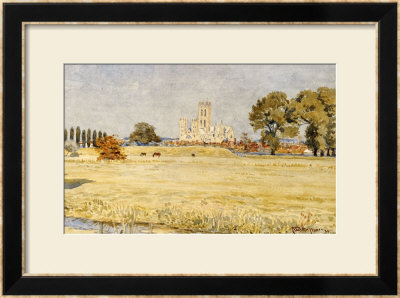 Canterbury Cathedral From The Meadows by Walter Crane Pricing Limited Edition Print image