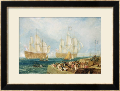 Plymouth Harbour: Towing In by William Turner Pricing Limited Edition Print image