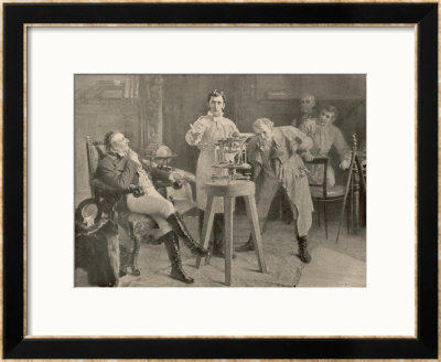 Josef Von Fraunhofer Demonstrates His Spectrometer At Munchen 1814 by R. Wimmer Pricing Limited Edition Print image