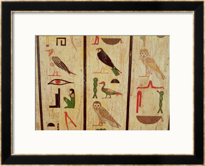The Sarcophagus Of Psamtik I Detail Of Hieroglyphics, Late Period by 26Th Dynasty Egyptian Pricing Limited Edition Print image