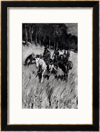 Early Pioneers On The Blue Ridge, Engraved By F. H. Wellington, From Century Magazine, 1901 by Frederic Sackrider Remington Pricing Limited Edition Print image