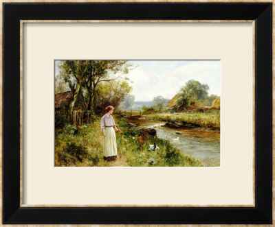 By The River by Ernest Walbourn Pricing Limited Edition Print image