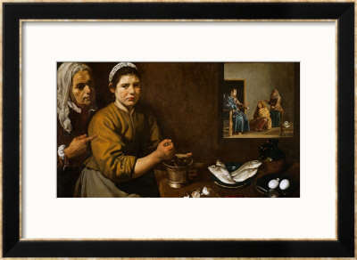 Christ In The House Of Martha And Mary, 1629-1630 by Diego Velázquez Pricing Limited Edition Print image