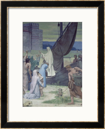 St. Genevieve Bringing Supplies To The City Of Paris After The Siege by Pierre Puvis De Chavannes Pricing Limited Edition Print image