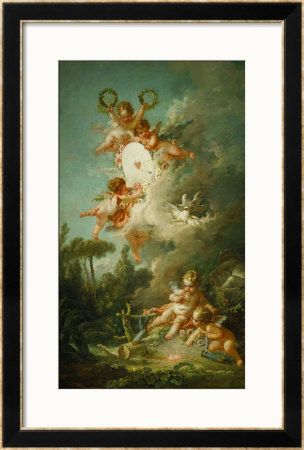 The Target Of Love, 1758 by Francois Boucher Pricing Limited Edition Print image