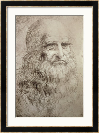 Self-Portrait In Old Age by Leonardo Da Vinci Pricing Limited Edition Print image