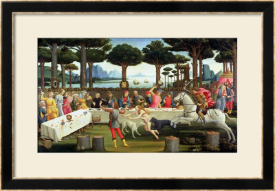 The Story Of Nastagio Degli Onesti: Nastagio Arranges A Feast At Which The Ghosts Reappear, 1483-87 by Sandro Botticelli Pricing Limited Edition Print image