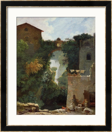 The Falls Of Tivoli by Jean-Honore Fragonard Pricing Limited Edition Print image
