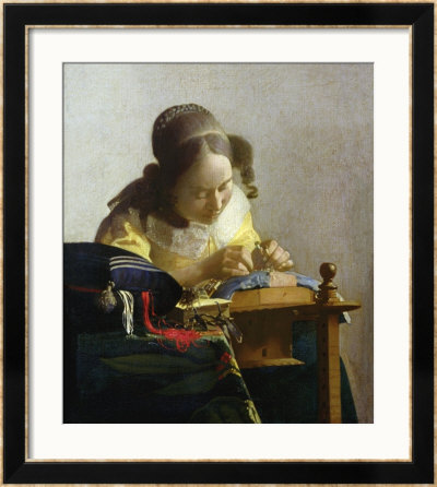 The Lacemaker, 1669-70 by Jan Vermeer Pricing Limited Edition Print image