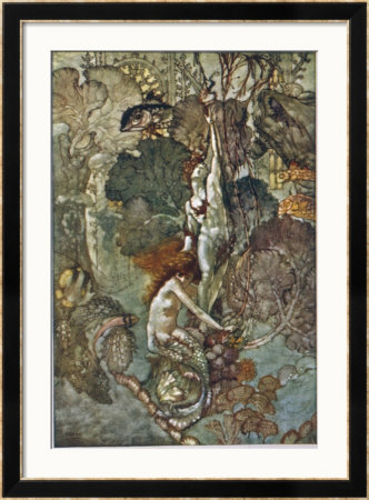 The Little Mermaid Hugs The Statue Of The Prince by A. Duncan Carse Pricing Limited Edition Print image