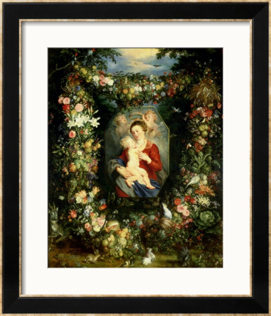 Virgin And Child With Fruits And Flowers by Jan Brueghel The Elder Pricing Limited Edition Print image
