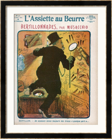 Alphonse Bertillon French Criminologist A Satire On His System, Looking For Clues by Musacchio Pricing Limited Edition Print image