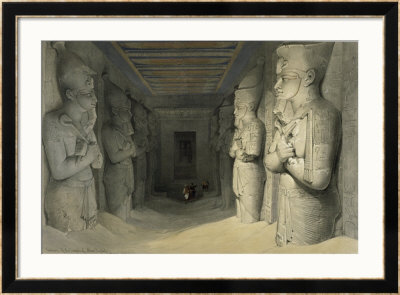 Interior Of The Great Temple Of Abu Simbel, Nubia by David Roberts Pricing Limited Edition Print image