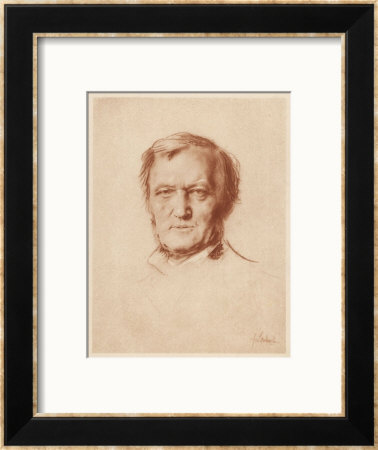 Wilhelm Richard Wagner German Composer by Franz Von Lembach Pricing Limited Edition Print image