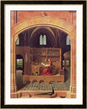 St. Jerome In His Study, Circa 1475 by Antonello Da Messina Pricing Limited Edition Print image