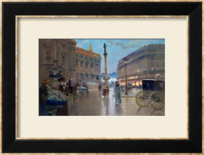 Place De L'opera, Paris by Georges Stein Pricing Limited Edition Print image