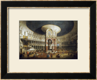 The Interior Of The Rotunda, Ranelagh by Canaletto Pricing Limited Edition Print image