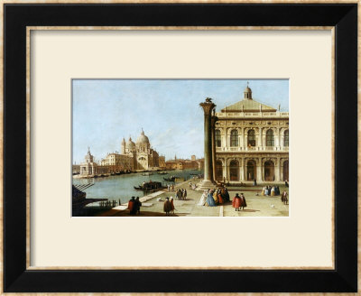 Entrance To Grand Canal, Venice, With Piazzetta And The Church Of Santa Maria Della Salute by Canaletto Pricing Limited Edition Print image