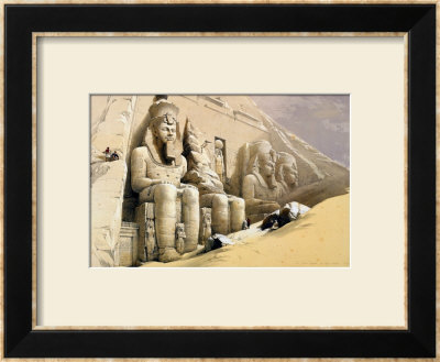 The Great Temple Of Abu Simbel, Nubia, From Egypt And Nubia, Vol.1 by David Roberts Pricing Limited Edition Print image