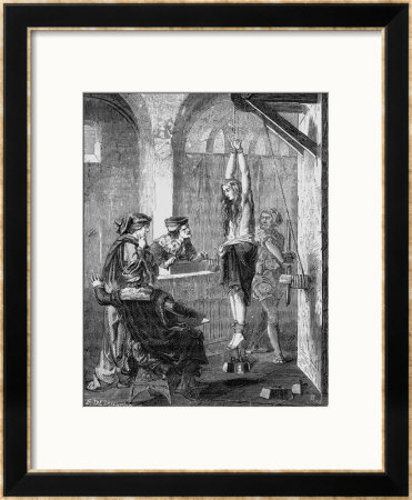 Accused Of Witchcraft And Subjected To Torture Women Often Feel No Pain by E. Deschamps Pricing Limited Edition Print image