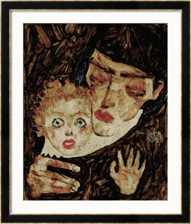 Mother And Child Ii, 1912 by Egon Schiele Pricing Limited Edition Print image