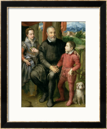 Portrait Of The Artist's Family, Minerva Amilcare And Asdrubale, 1559 by Sofonisba Anguisciola Pricing Limited Edition Print image