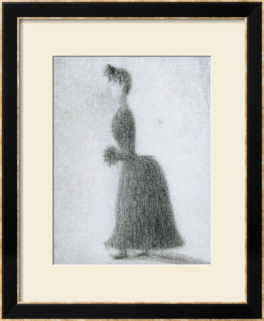 La Promeneuse Au Manchon by Georges Seurat Pricing Limited Edition Print image