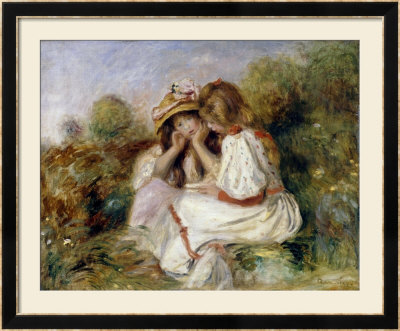 Deux Fillettes, Circa 1890 by Pierre-Auguste Renoir Pricing Limited Edition Print image