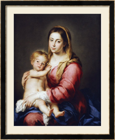 The Virgin And Child by Bartolome Esteban Murillo Pricing Limited Edition Print image
