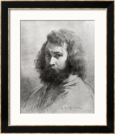 Self Portrait, Circa 1845-46 by Jean-François Millet Pricing Limited Edition Print image