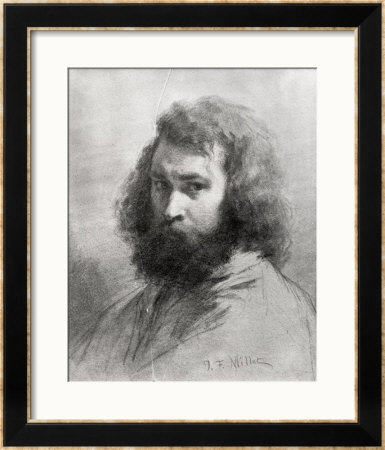 Self Portrait, Circa 1845-46 by Jean-Francois Millet Pricing Limited Edition Print image