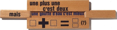 Une Plus Une C'est Deux by Lawrence Weiner Pricing Limited Edition Print image